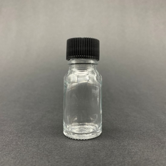 10ml Şeffaf Şişe Düz kapaklı