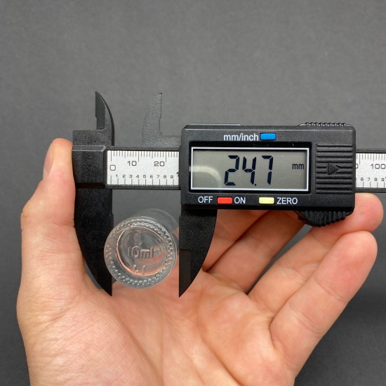 10ml Şeffaf Şişe Düz kapaklı