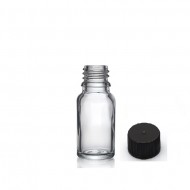 10ml Şeffaf Şişe Düz kapaklı