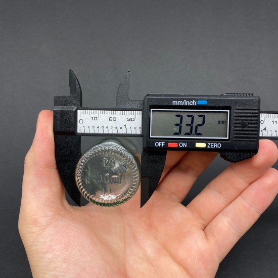 30ml Şeffaf Şişe Düz kapaklı