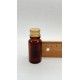 10 ml Kahverengi Cam Şişe Gold Metal Düz Kapaklı