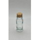 10 ml Şeffaf Cam Şişe Gold Metal Düz Kapaklı