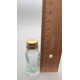 10 ml Şeffaf Cam Şişe Gold Metal Düz Kapaklı