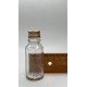 20 ml Şeffaf Cam Şişe Gold Metal Düz Kapaklı