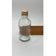 50ml Şeffaf Şişe Gold Metal Düz kapaklı