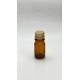 5 ml Kahverengi Cam Şişe Gold Metal Düz Kapaklı