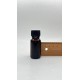 10 ml Kahverengi (Amber) Cam Şişe Siyah Plastik Düz Kapaklı