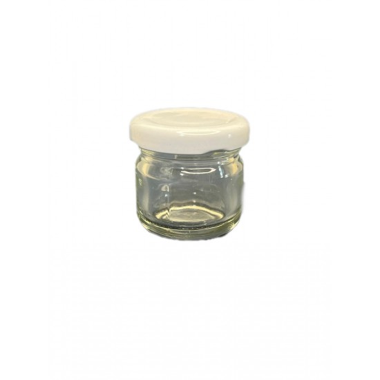 29ml konserve kavanozu Beyaz Kapaklı