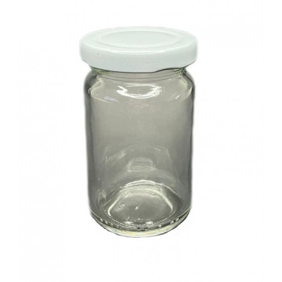 105ml konserve kavanozu Beyaz Kapaklı