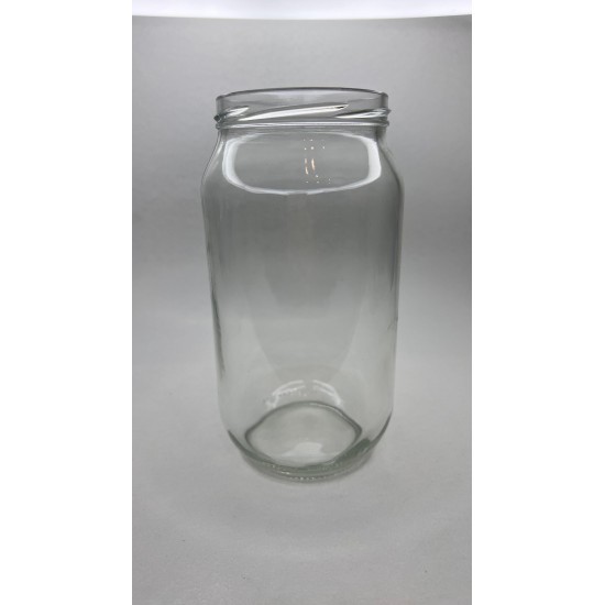 1000 ml Cam Konserve Kavanozu Metal Gold Kapaklı