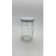 105 ml Cam Konserve Kavanozu Beyaz Metal Kapaklı