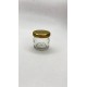 29 ml Cam Konserve Kavanozu Gold Metal Kapaklı