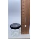 29 ml Cam Konserve Kavanozu Siyah Metal Kapaklı