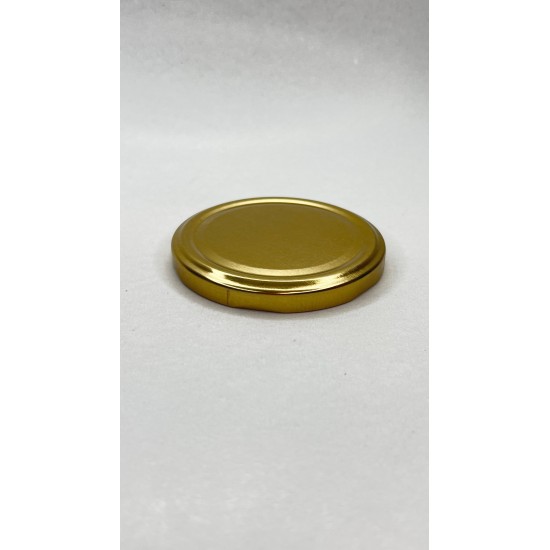 300 ml  Cam Konserve Kavanozu Gold Metal Kapaklı