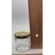 40 ml Cam Konserve Kavanozu Gold Metal Kapaklı