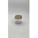 40 ml Cam Konserve Kavanozu Gold Metal Kapaklı