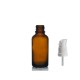 30 ml Kahverengi (Amber) Cam Serum Pompalı Şişe Beyaz