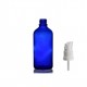 50 ml Mavi (Kobalt) Cam Serum Pompalı Şişe Beyaz