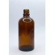 100 ml Kahverengi Cam Serum Pompalı Şişe Beyaz Renk