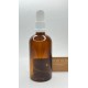 100 ml Kahverengi Cam Serum Pompalı Şişe Beyaz Renk