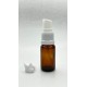 50 ml Kahverengi (Amber) Cam Serum Pompalı Şişe Beyaz