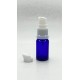 10 ml Mavi (Kobalt) Cam Serum Pompalı Şişe Beyaz