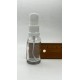 20 ml Şeffaf Cam Serum Pompalı Şişe Beyaz