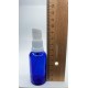 30 ml Mavi (Kobalt) Cam Serum Pompalı Şişe Beyaz