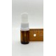 5 ml Kahverengi (Amber) Cam Serum Pompalı Şişe Beyaz