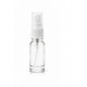 10 ml Şeffaf Cam Beyaz Sprey Başlıklı Şişe