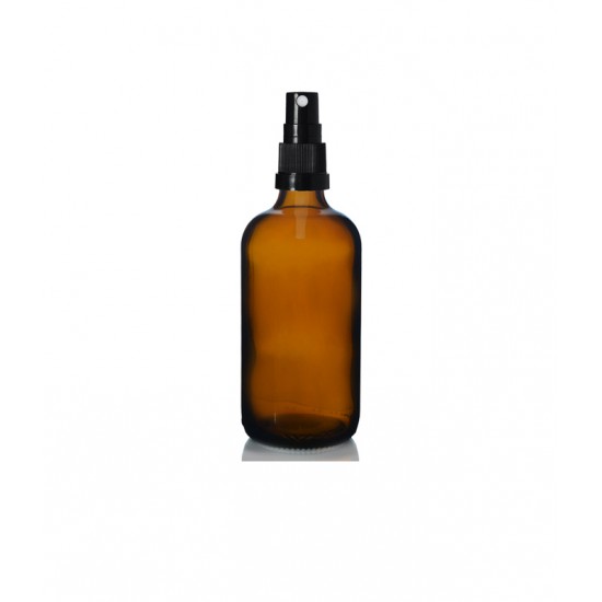 100 ml Kahverengi (Amber) Cam Sprey Başlıklı Şişe