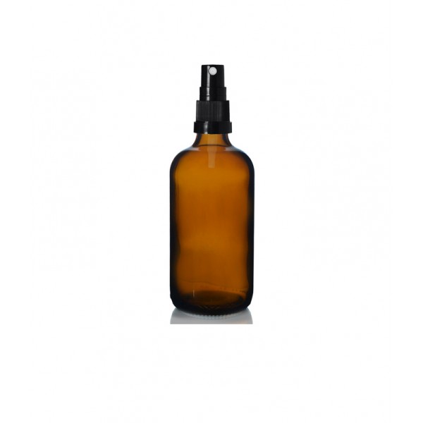 100 ml Kahverengi (Amber) Cam Sprey Başlıklı Şişe