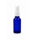20 ml Mavi (Kobalt) Cam Beyaz Sprey Başlıklı Şişe