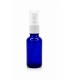 30 ml Mavi (Kobalt) Cam Beyaz Sprey Başlıklı Şişe