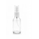30ml Şeffaf Şişe Beyaz Sprey Başlıklı