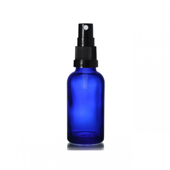 30 ml Mavi (Kobalt) Cam Sprey Başlıklı Şişe
