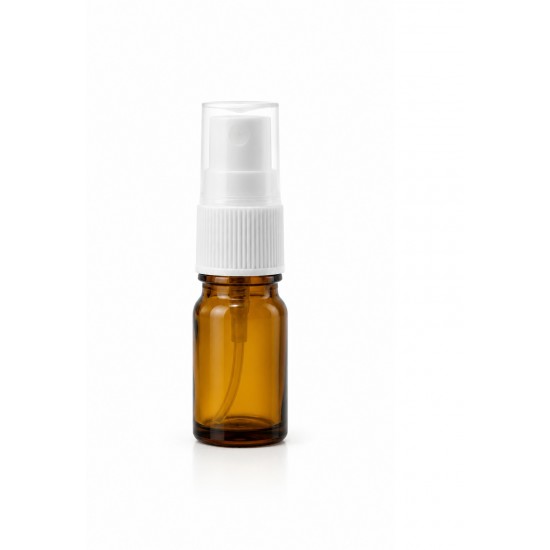 5 ml Kahverengi Cam Beyaz Sprey Başlıklı Şişe