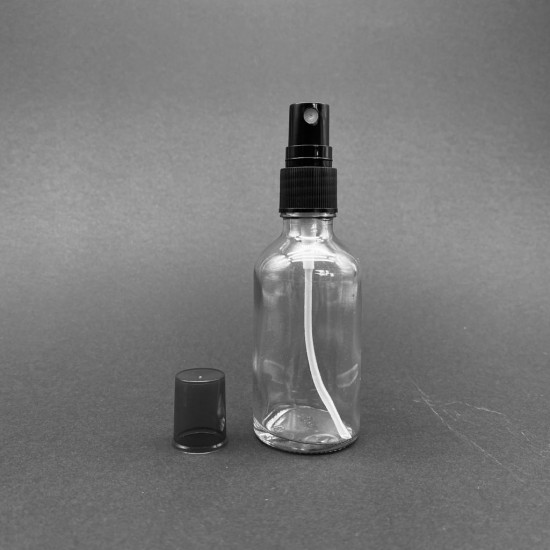 50ml Şeffaf Şişe Sprey Başlıklı