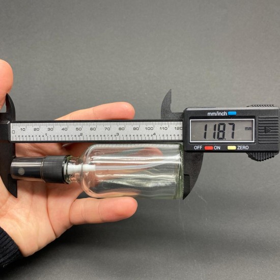 50ml Şeffaf Şişe Sprey Başlıklı