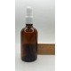 100 ml Kahverengi (Amber) Beyaz Cam Sprey Başlıklı Şişe