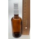 100 ml Kahverengi (Amber) Beyaz Cam Sprey Başlıklı Şişe