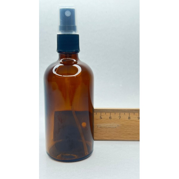 100 ml Kahverengi (Amber) Cam Sprey Başlıklı Şişe