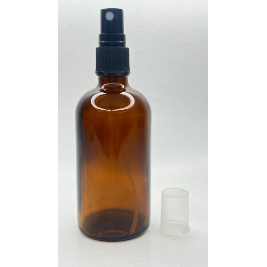 100 ml Kahverengi (Amber) Cam Sprey Başlıklı Şişe