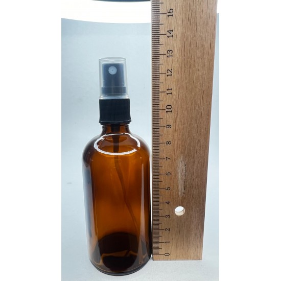 100 ml Kahverengi (Amber) Cam Sprey Başlıklı Şişe