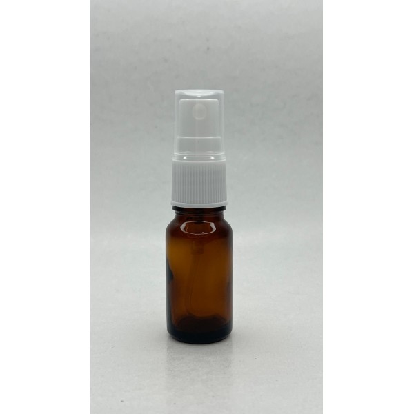 10 ml Kahverengi Cam Beyaz Sprey Başlıklı Şişe