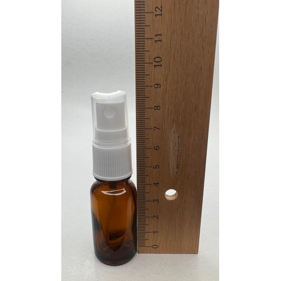 10 ml Kahverengi Cam Beyaz Sprey Başlıklı Şişe