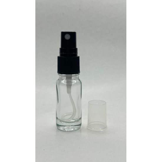 10 ml Şeffaf Cam Sprey Başlıklı Şişe