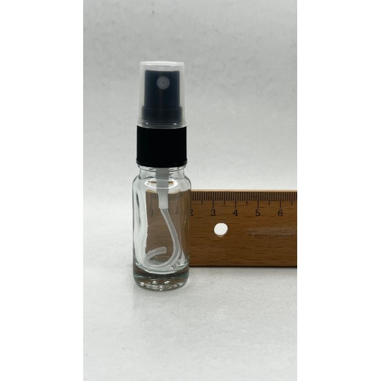 10 ml Şeffaf Cam Sprey Başlıklı Şişe
