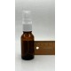 20 ml Kahverengi (Amber) Beyaz Cam Sprey Başlıklı Şişe