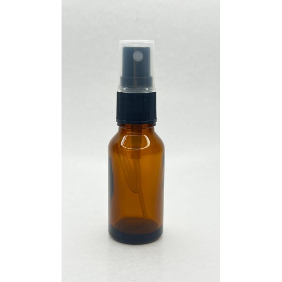 20 ml Kahverengi (Amber) Cam Sprey Başlıklı Şişe